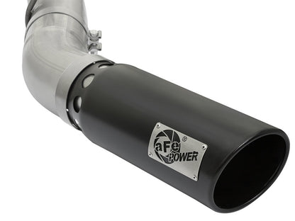 aFe ATLAS 5in DPF-Back Aluminized Steel Exhaust System GM Diesel Trucks 2017 V8 6.6L (td) L5P aFe
