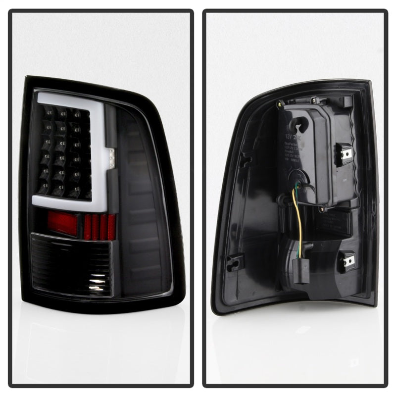 xTune 13-18 Dodge Ram 1500 LED Tail Lights - Black (ALT-ON-DRAM13V2-LBLED-BK) - eliteracefab.com