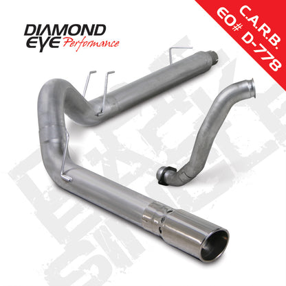Diamond Eye KIT 5in DPF-BACK w/ DP SGL AL 08-10 Ford 6.4L Powerstroke F250/F350 Diamond Eye Performance