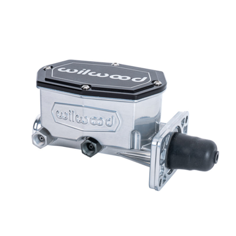 Wilwood Compact Tandem Master Cylinder w/ Mopar 4 Bolt Flange 1in Bore - Chrome Wilwood
