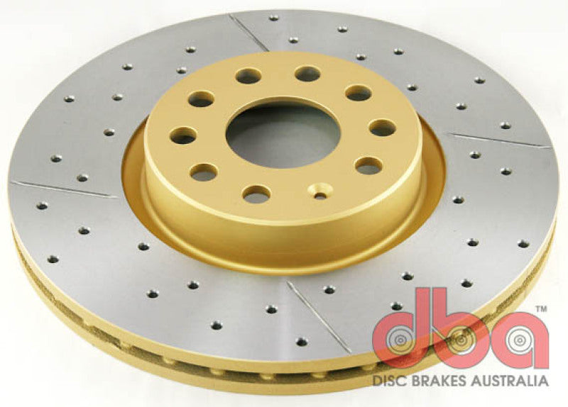 DBA 06-08 Audi A3 / 10/06+ TT / 10/04-10 VW Golf Front Drilled & Slotted Street Series Rotor DBA