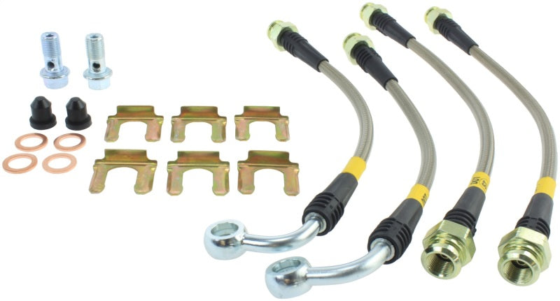 STOPTECH 05-06 LGT STAINLESS STEEL REAR BRAKE LINES (4 LINE KIT), 950.47505 - eliteracefab.com