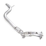 STAINLESS WORKS 2015-2021 Mustang Downpipe 3in High-Flow Cats Factory Connection