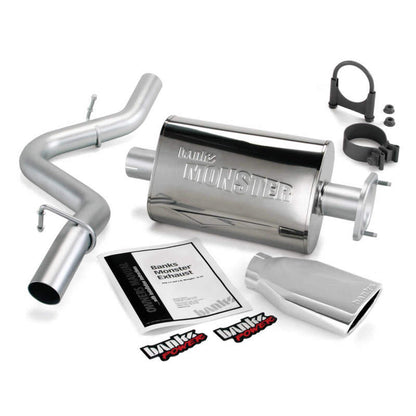 Banks Power 04-06 Jeep 4.0L Wrangler Monster Exhaust System - SS Single Exhaust w/ Chrome Tip Banks Power