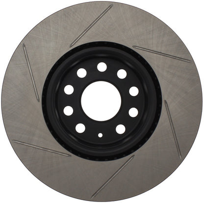 STOPTECH POWER SLOT 06-10 AUDI A3 / 08-10 TT / 06-09 VW GTI MLK V/PASSAT LEFT FRONT SLOTTED ROTOR, 126.33098SL - eliteracefab.com