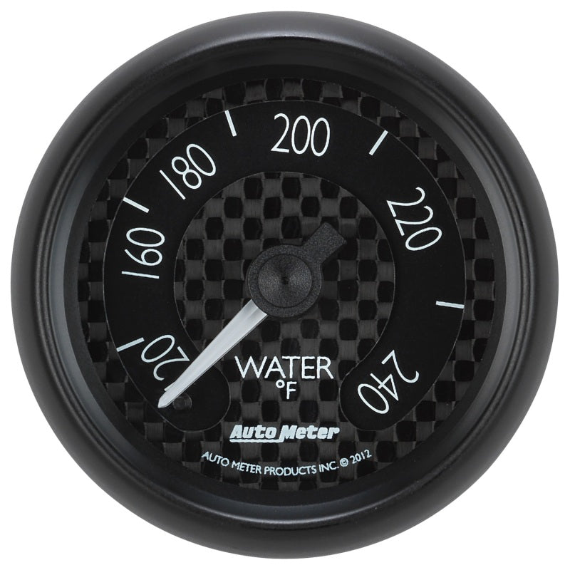 Autometer GT Series 52mm Mechanical 120-240 Deg F Water Temperature Gauge 8032