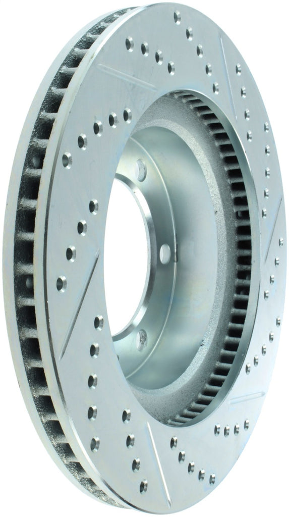 StopTech Select Sport 12-14 Toyota FJ Cruiser SportStop Slotted & Drilled Front Right Rotor - eliteracefab.com