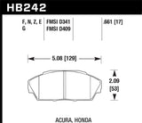 Hawk Performance HP+ Brake Pads - HB242N.661