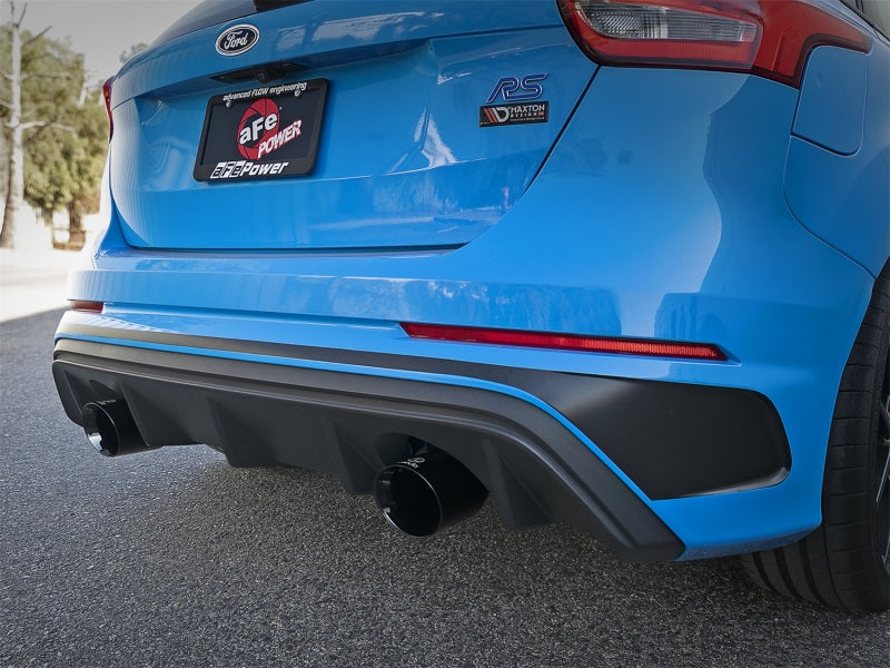 aFe Takeda 3in 304 SS Axle-Back Exhaust System w/ Black Tip 16-18 Ford Focus RS 2.3L (t) aFe