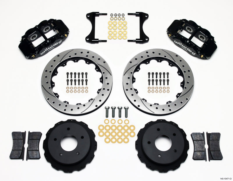 Wilwood Narrow Superlite 4R Rear Kit 12.88in Drilled 65-82 Corvette C2/C3 Wilwood