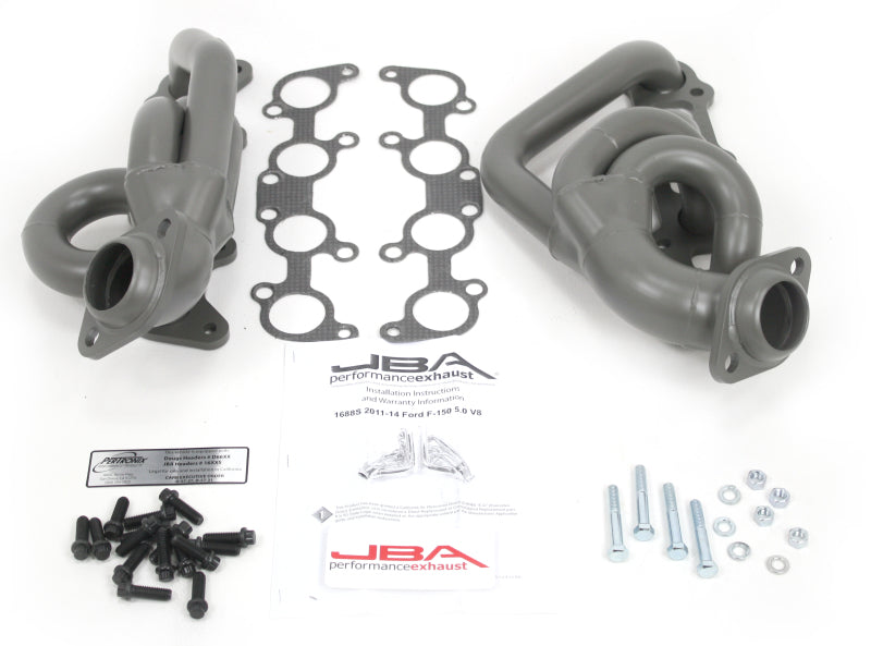 JBA 11-14 Ford F-150 5.0L Coyote 1-5/8in Primary Ti Ctd Cat4Ward Header JBA