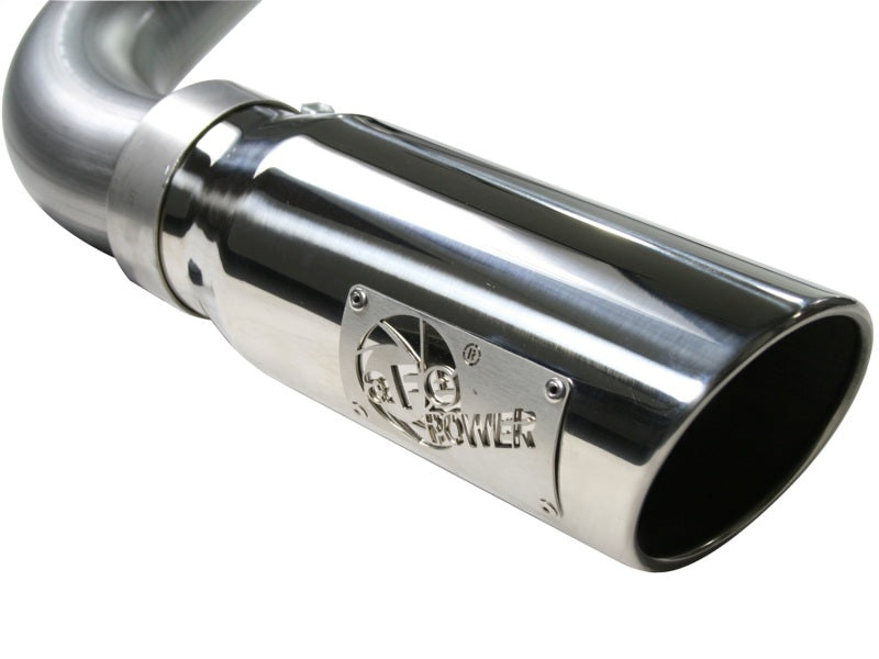 aFe MACHForce XP Exhaust SS-409 Cat-Back w/ 304SS Polished Tip 04-07 GM Trucks 1500 V6/V8 aFe