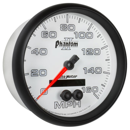 Autometer Phantom II 5in 0-140MPH In-Dash Electronic GPS Programmable Speedometer 7581