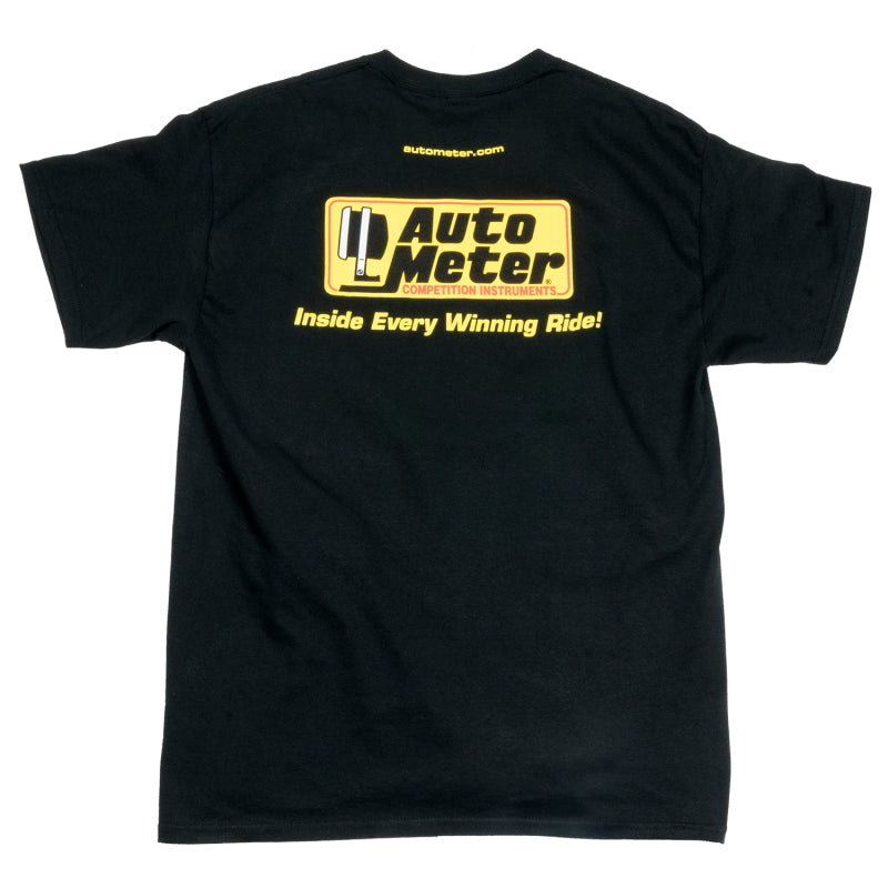 Autometer Black Competition Instruments T-Shirt - XXL 0422XXL