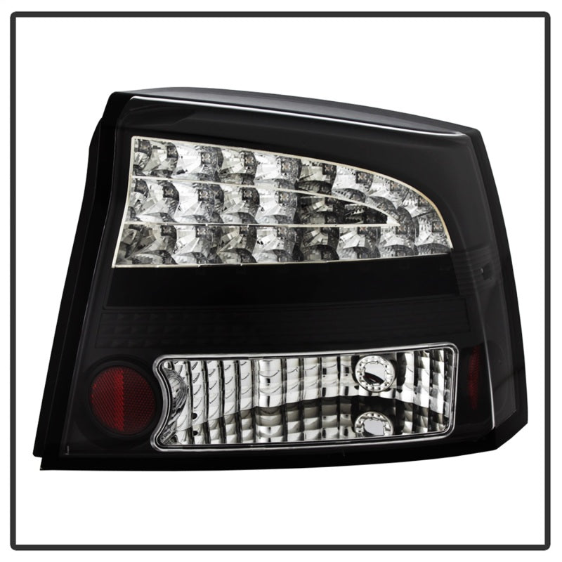 Spyder Dodge Charger 06-08 LED Tail Lights Black ALT-YD-DCH05-LED-BK - eliteracefab.com