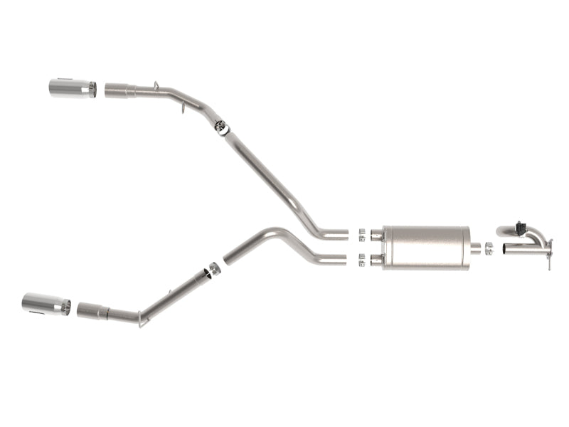 aFe Gemini XV 3in 304 SS Cat-Back Exhaust 19-21 Ram 1500 V8 5.7L Hemi w/ Polish Tips aFe