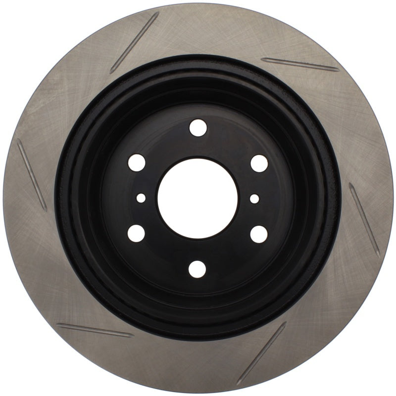 StopTech PowerSlot Chevrolet Avalanche/Silverado/Suburban/Tahoe / GMC Yukon Left Slotted Rear Rotor - eliteracefab.com