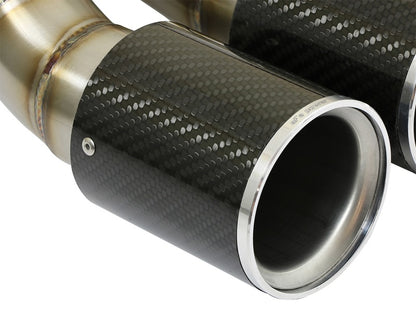 aFe Power 13-14 Porsche Cayman S / Boxster S Carbon Fiber Exhaust Tip Upgrade aFe