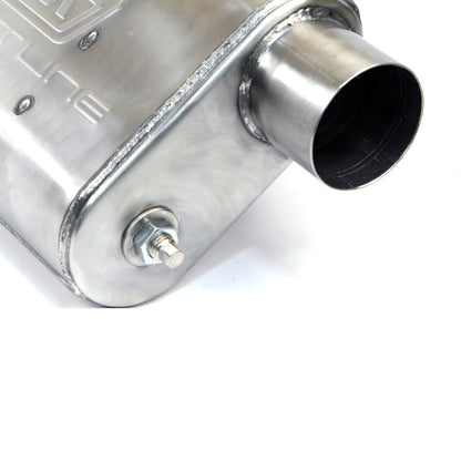 BBK VariTune Adjustable Performance Muffler 2-1/2 Offset/Offset Stainless Steel - eliteracefab.com