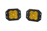 Diode Dynamics SS3 LED Pod Sport - Yellow SAE Fog Flush (Pair)