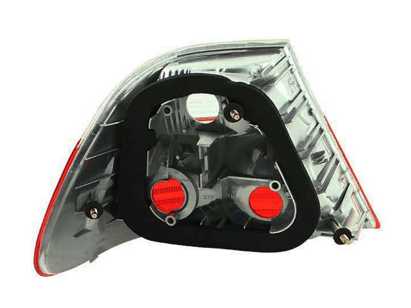 ANZO 2000-2003 BMW 3 Series E46 Taillights Red/Smoke - Outer - eliteracefab.com