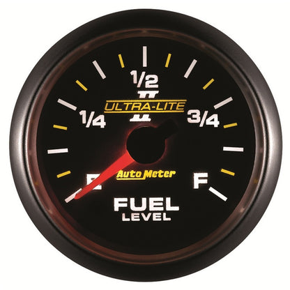 Autometer Ultra-Lite II 2-1/16in 0-280 Ohm Programmable Fuel Level Gauge 4910