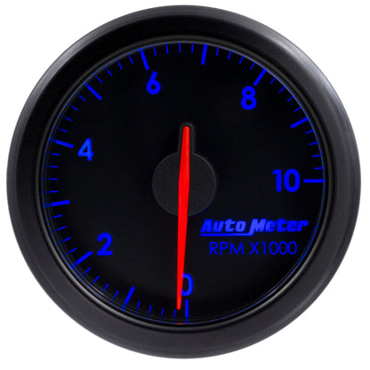 Autometer Airdrive 2-1/6in Tachometer Gauge 0-10K RMP - Black 9197-T