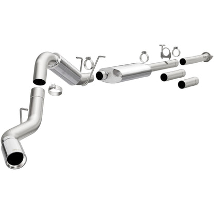 MagnaFlow Stainless Cat-Back Exhaust 2015 Chevy Silverado 2500HD 6.0L P/S Rear Exit 5in - eliteracefab.com