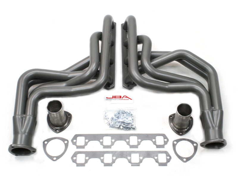 JBA 65-73 Ford Mustang 260-351W (w/Mustang II Suspension) 1-3/4in Primary Ti Ctd Long Tube Header JBA
