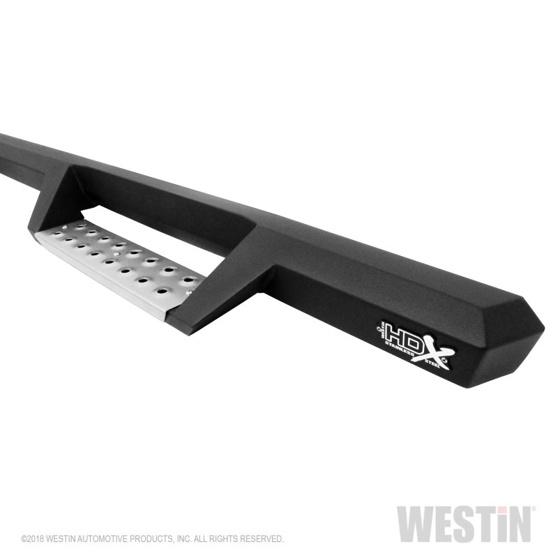 Westin/HDX 17-18 Ford F-250/350 Crew Cab (6.75ft Bed) Stainless Drop Nerf Step Bars - Textured Black