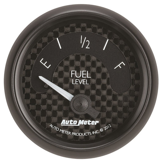 Autometer GT Series 52mm Short Sweep Electronic 0-90 ohms Fuel Level (For most 65-97 GM) 8014