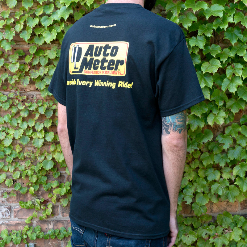 Autometer Black Competition Instruments T-Shirt - Large 0422L