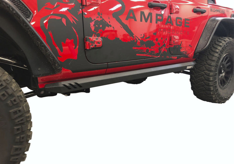 Rampage 2018-2019 Jeep Wrangler(JL) Unlimited Sport 4-Door Rock Rail - Black - eliteracefab.com