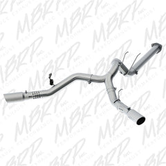 MBRP 17-19 Ford F-250/350/450 6.7L 4in Filter Back Cool Duals T409 Exhaust System - eliteracefab.com