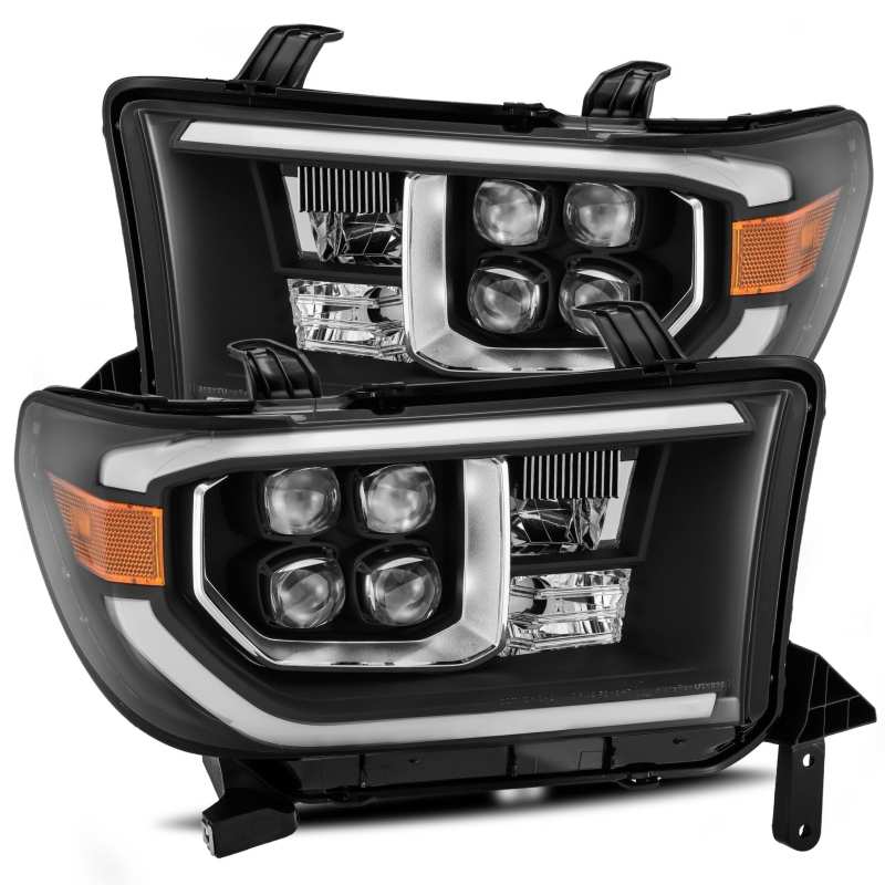 AlphaRex 880774 07-13 Toyota Tundra NOVA LED Proj Headlights Black w/ Activ Light/Seq Signal/DRL