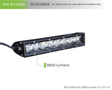 Load image into Gallery viewer, DV8 Offroad SL 8 Slim 10in Light Bar Slim 50W Spot 5W CREE LED - Black - eliteracefab.com