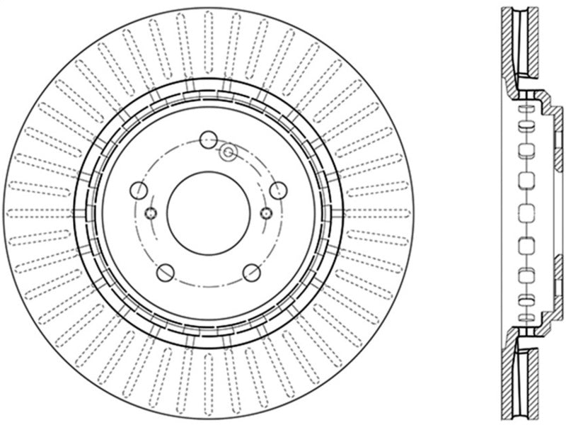 StopTech 14-17 Acura MDX / 15-18 Acura TLX Cryo-Stop Front Premium Rotor Stoptech