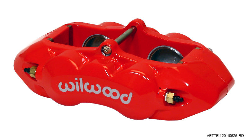 Wilwood Caliper-D8-4 Front Red 1.88in Pistons 1.25 Disc Wilwood