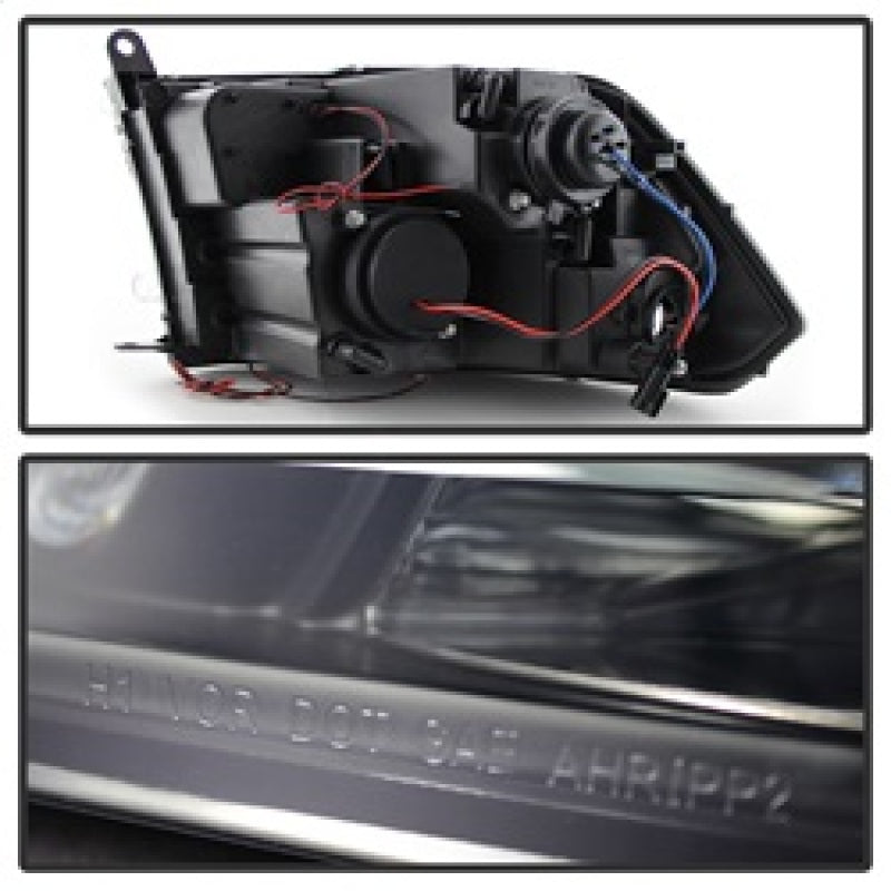 Spyder Dodge Ram 1500 09-14 Projector Headlights Halogen- LED Halo LED - Blk Smke PRO-YD-DR09-HL-BSM - eliteracefab.com