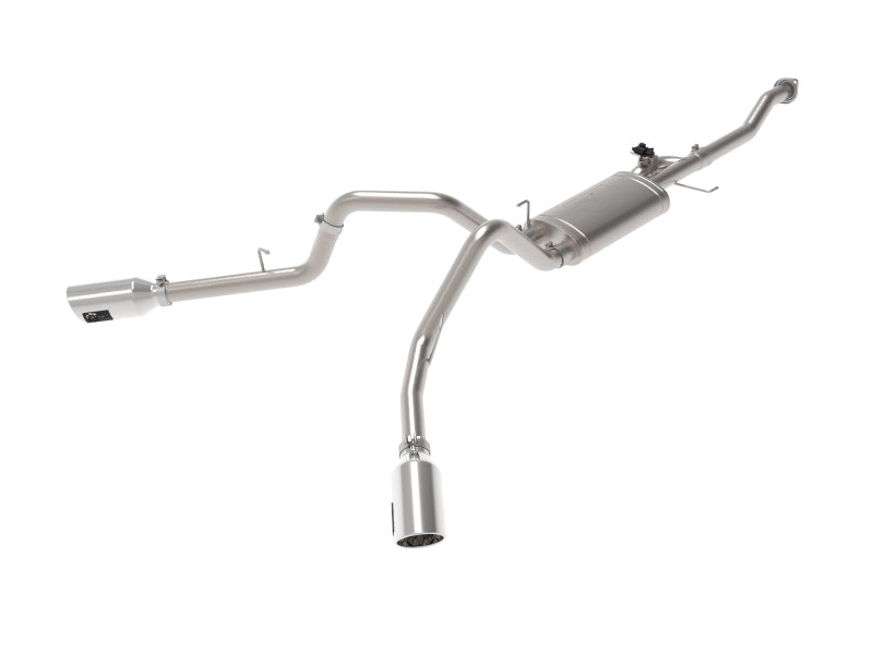 aFe Gemini XV 3in 304 SS Cat-Back Exhaust 15-20 Ford F-150 V6 2.7L/3.5 w/ Polished Tips aFe