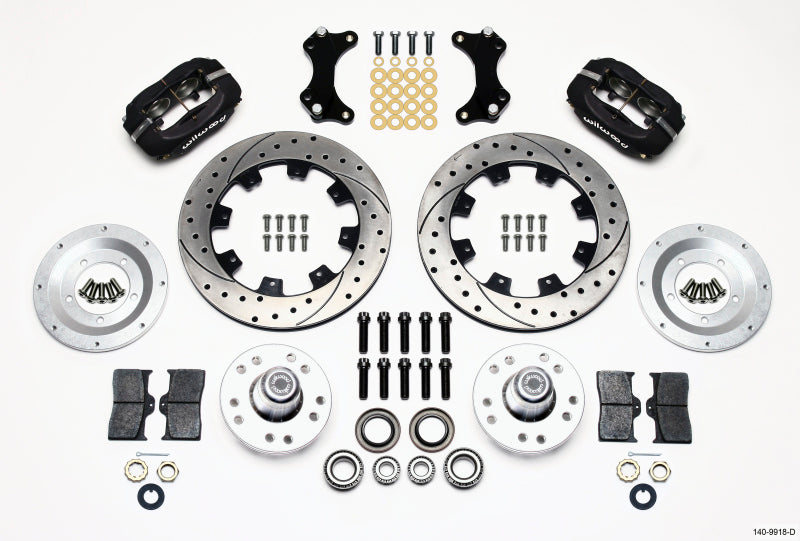 Wilwood Forged Dynalite Front Kit 12.19in Drilled WWE ProSpindle Wilwood