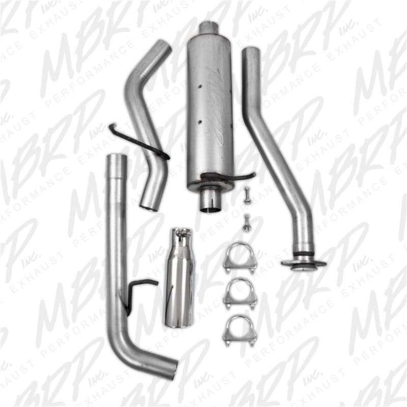 MBRP 04-11 Chevy Colorado / GMC Canyon 2.8L/2.9L/3.5L/3.7L Cat Back Single Side Aluminized Exhaust - eliteracefab.com