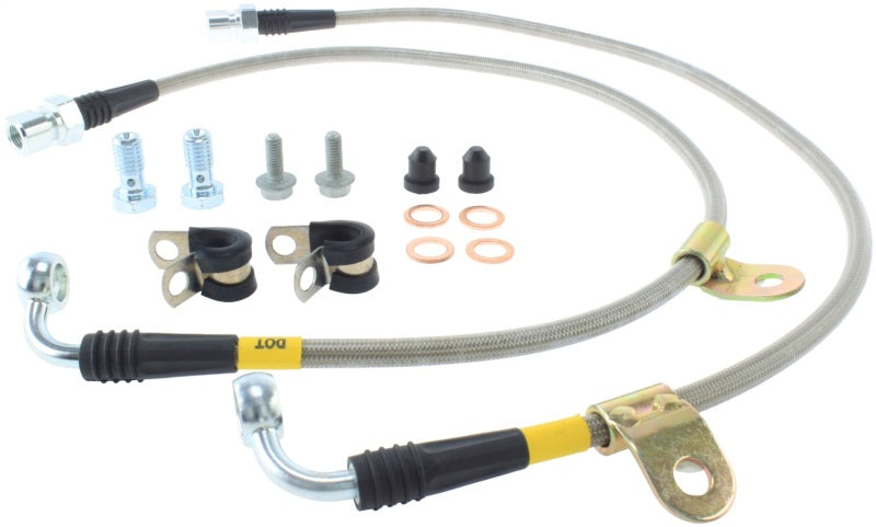 STOPTECH 05 CHRYSLER 300C 5.7L V8 W/ VENTED REAR DISC STAINLESS STEEL FRONT BRAKE LINES, 950.63003 - eliteracefab.com