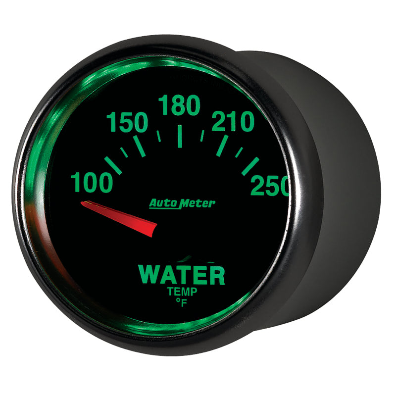 Autometer GS 52mm 100-250 Deg F Short Sweep Electronic Water Temperature Gauge 3837