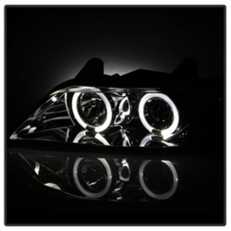 Spyder BMW Z3 96-02 Projector Headlights LED Halo Chrome High H1 Low H1 PRO-YD-BMWZ396-HL-C - eliteracefab.com