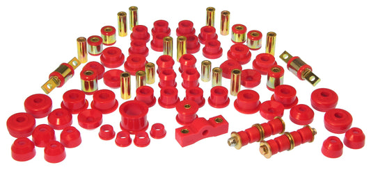 Prothane Total Vehicle Suspension Bushing Kit for 1988–1991 Honda Civic w/ All C-Arm Bushings, Red – 8-2009