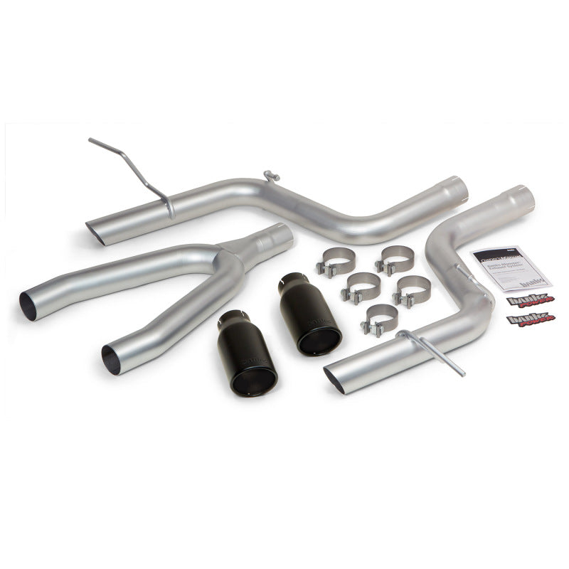 Banks Power 14 Jeep Grand Cherokee 3.0L Diesel Monster Exhaust Sys - SS Single Exhaust w/ Black Tip - eliteracefab.com