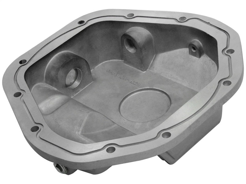 afe Front Differential Cover (Raw; Street Series); Ford Diesel Trucks 94.5-14 V8-7.3/6.0/6.4/6.7L - eliteracefab.com