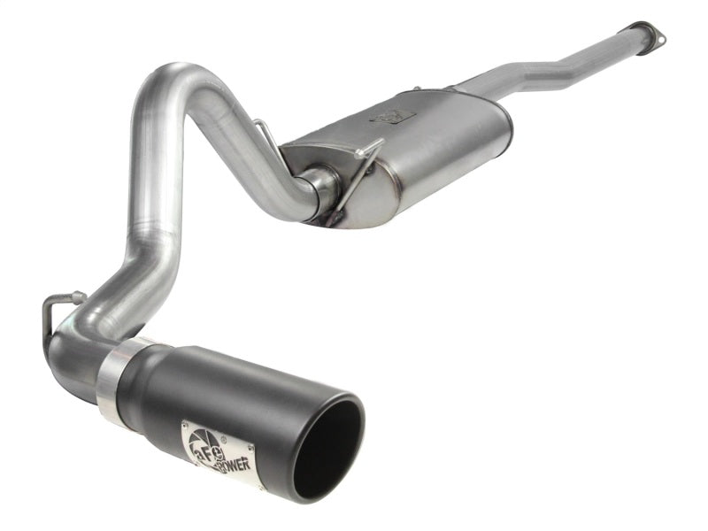 aFe MACHForce XP Exhausts Cat-Back SS-409 EXH CB Toyota Tacoma 05-13 V6-4.0L (Blk Tip) - eliteracefab.com