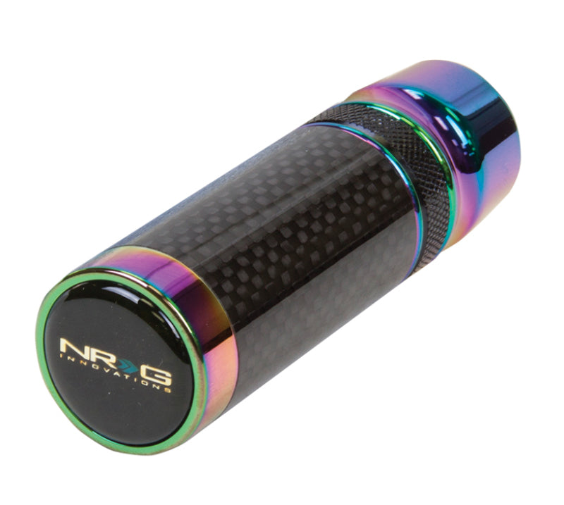 NRG Slimboy Adjustable Shift Knob (M10X1.25) Nissan / Mazda / Toyota - Carbon Fiber / Neochrome - eliteracefab.com